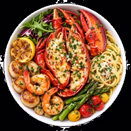 Lobster seafood pasta